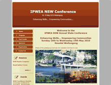 Tablet Screenshot of ipweanswconference.com.au